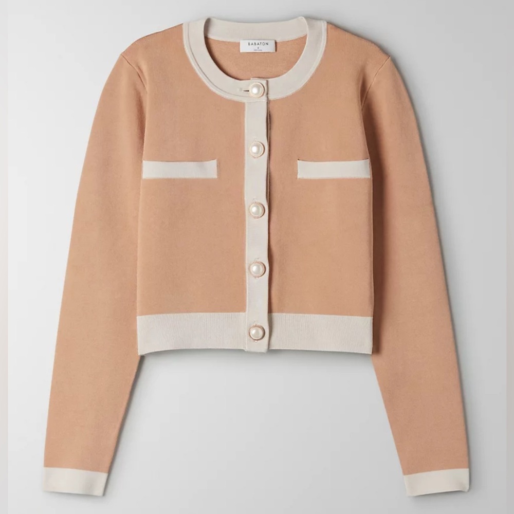 Aritzia Babaton Legacy Cardigan Aritzia Legacy Cardigan in Small pinks / beige